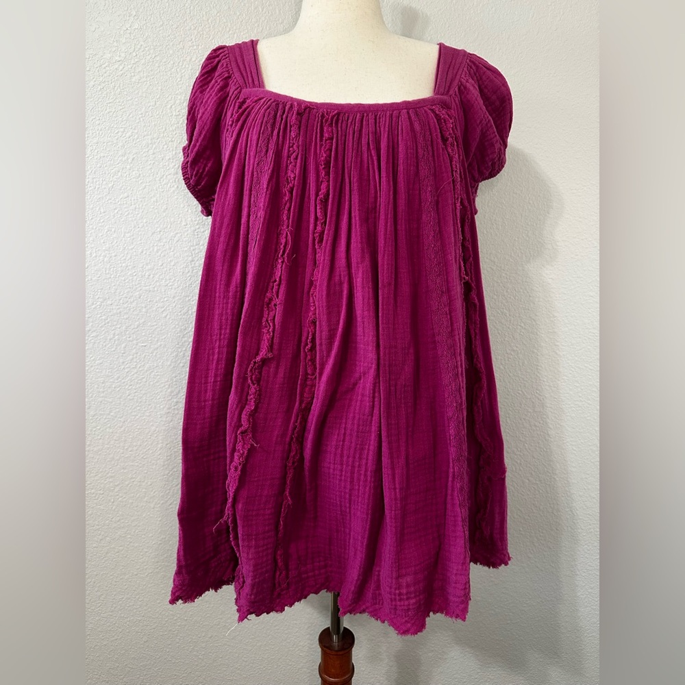 Free People Angele Minidress in Dragonfruit.